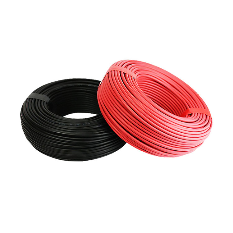 Photovoltaic Wire uye Cable Red uye Black Sheath